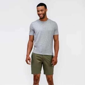 MINISTRY OF SUPPLY Men's Composite Merino Tee Small Light Grey Crew Neck NWT